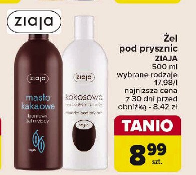 Mydło pod prysznic Ziaja promocja