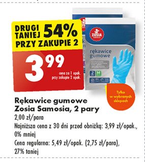 Rękawice gumowe m Zosia samosia promocja