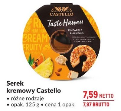 Serek kremowy Castello różne rodzaje promocja w Makro