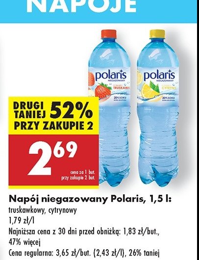 Woda cytrynowa Polaris promocja
