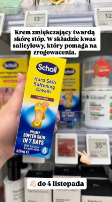 Krem zmiękczający do stóp Scholl promocja w Rossmann