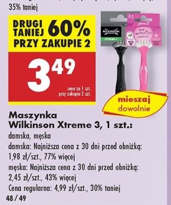 Maszynki do golenia cherry blossom Wilkinson my intuition comfort promocja
