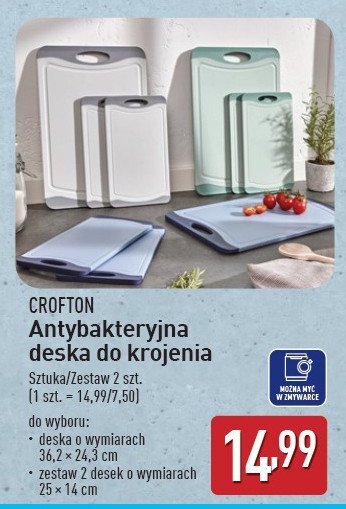 Deska antybakteryjna 25 x 14 cm Crofton promocja w Aldi