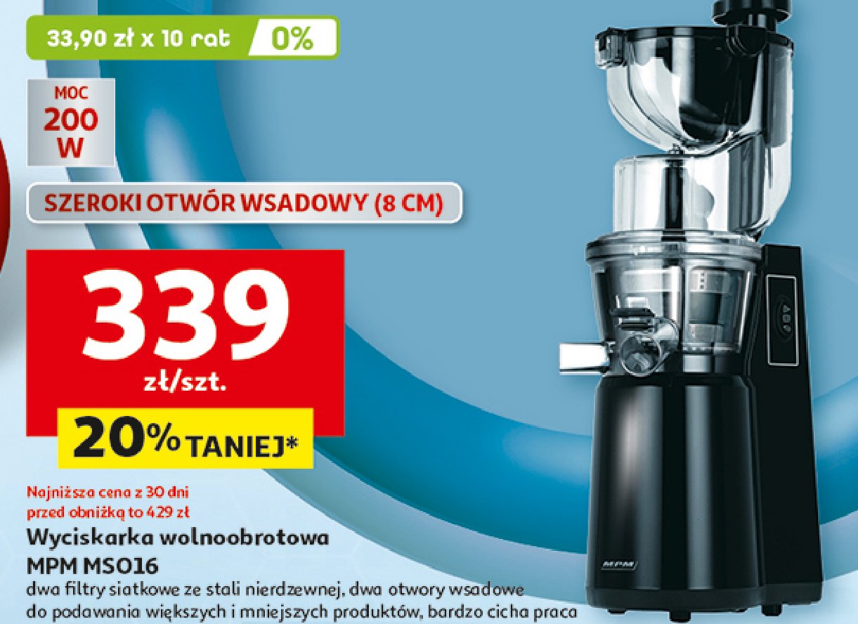 Wyciskarka wolnoobrotowa mso16 Mpm product promocja