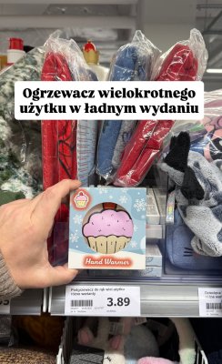 Ogrzewacz wielokrotnego użytku Hand Warmer różne warianty promocja w Action
