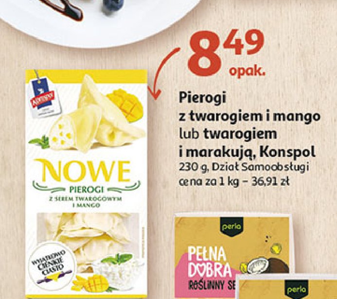 Pierogi z serem twarogowym i mango Konspol promocja