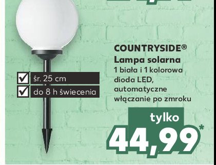 Lampa solarna led 25 cm K-classic countryside promocja