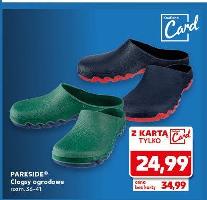 Clogsy ogrodowe 36-41 Parkside promocja w Kaufland