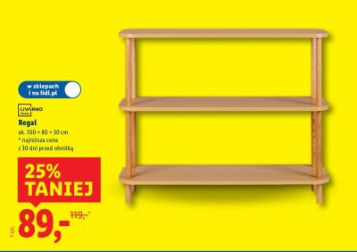 Regał LIVARNO home promocja w Lidl