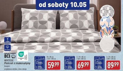 Komplet po艣cieli mako-jersey 160 x 200 + 2x 70 x 80 cm Novitesse promocja