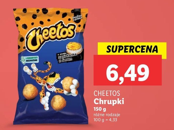 Chrupki zapiekanka z serem Cheetos Frito lay cheetos promocja