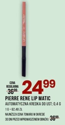 Kredka do ust Pierre Rene Lip Matic promocja w Drogerie Natura