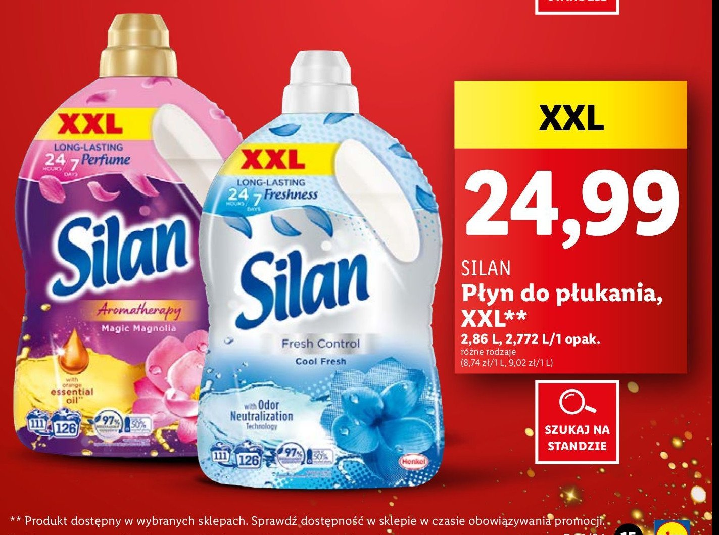 Płyn do płukania cool fresh Silan fresh control promocja w Lidl