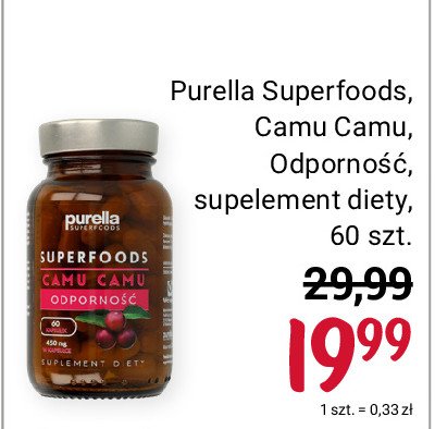Suplement diety jagody camu camu odporno艣膰 Purella superfoods Purella food promocja