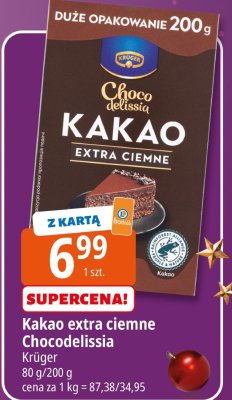Kakao extra ciemne Chocodelissia promocja w Leclerc