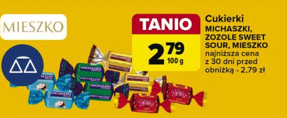 Cukierki musss kwaśne jabłko i truskawka Zozole promocja