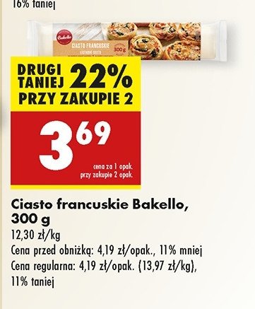 Ciasto francuskie Bakello promocja