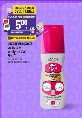 Bezbarwna pasta do butów w płynie 2w1  promocja w POLOmarket