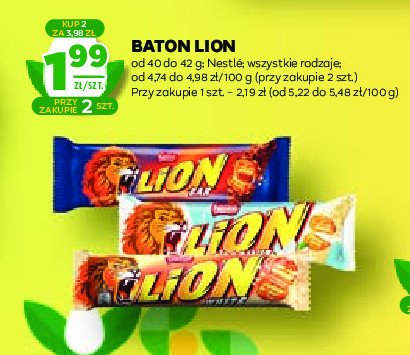 Baton Lion white promocja