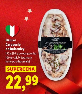 Carpaccio z ośmiornicy Deluxe promocja w Lidl