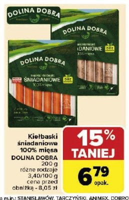 Kiełbaski białe Dolina dobra promocja