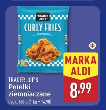 Frytki curly Trader joe's promocja w Aldi