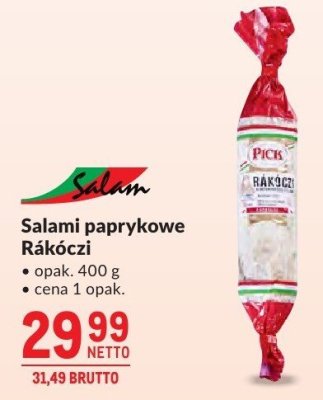 Salami paprykowe Rákóczi promocja w Makro