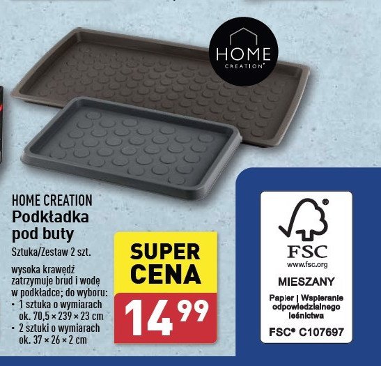 Podkładka pod buty Home creation promocja