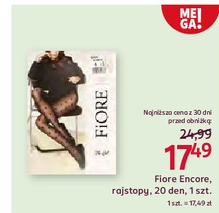 Rajstopy wzorzyste 20 den the gal Fiore collants promocja w Rossmann