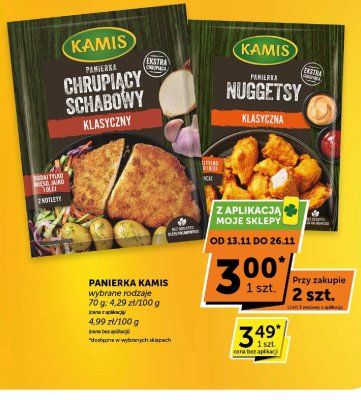 Panierka Kamis Chrupiący Schabowy Klasyczny promocja w Euro Sklep