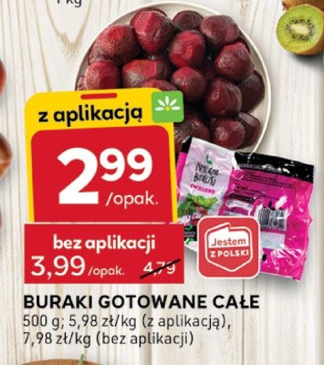Buraki gotowane całe promocja w Stokrotka
