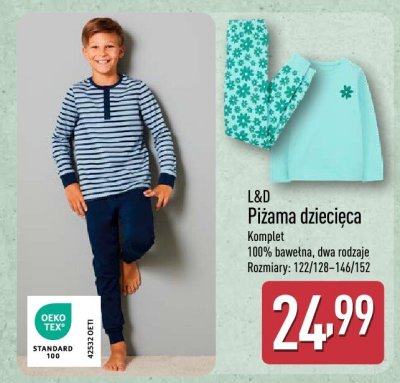 Piżama dziecięca promocja w Aldi