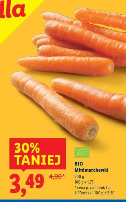 Marchewka BIO Minimarchewki promocja w Lidl