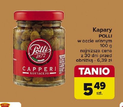 Kapary w zalewie POLLI 1872 promocja
