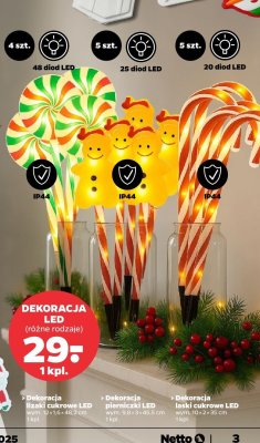 Dekoracja LED pierniczki  promocja w Netto