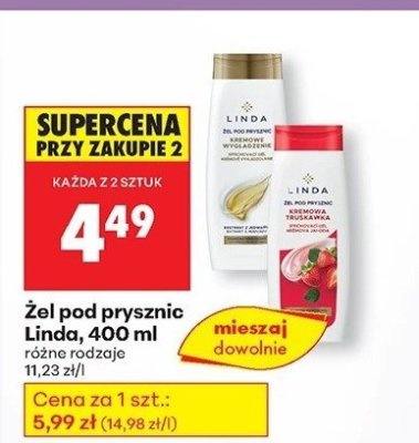 Żel pod prysznic 400 ml różne rodzaje promocja w Biedronka