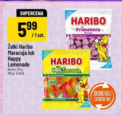 Żelki Haribo Maracuja lub Happy Lemonade promocja w POLOmarket