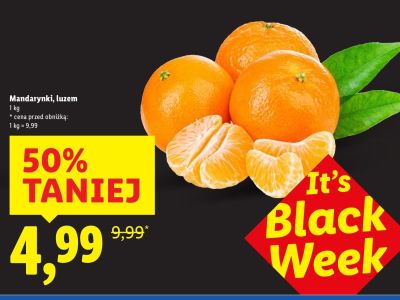 Mandarynki, luzem promocja w Lidl