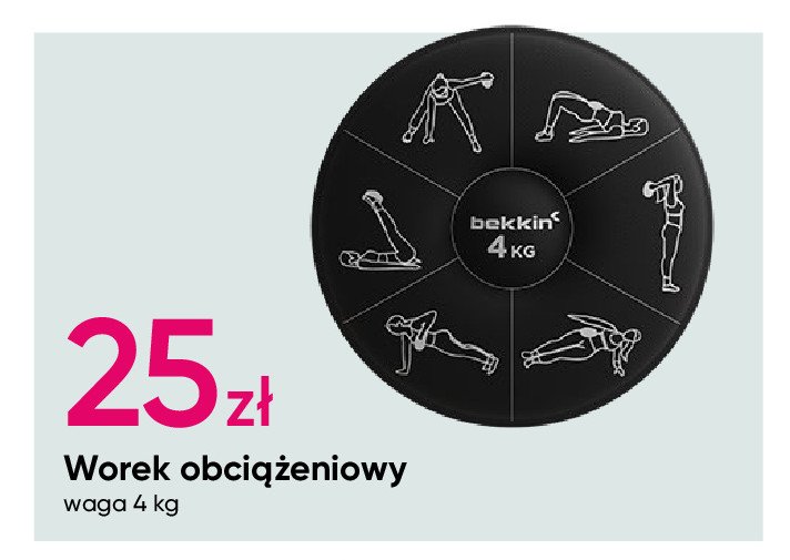 Worek obciążeniowy 4 kg Bekkin promocja w Pepco