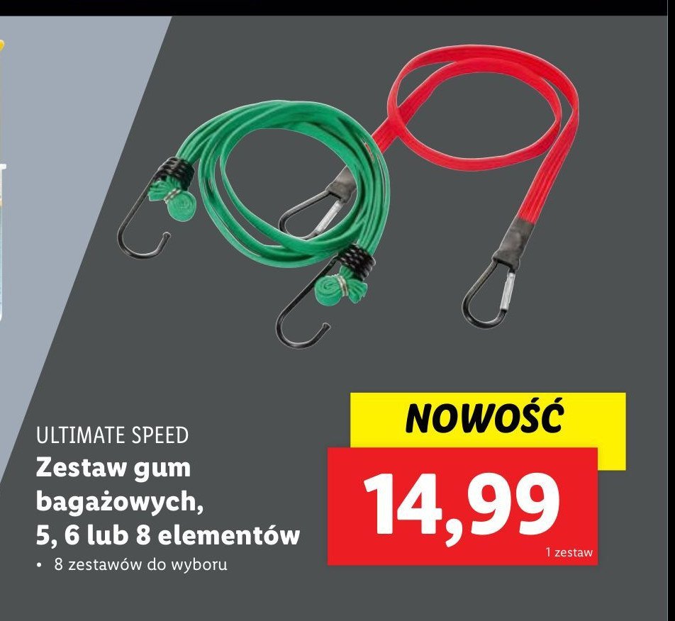 Zestaw gum bagażowych Ultimate speed promocja w Lidl