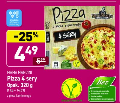Pizza 4 sery Mama mancini promocja