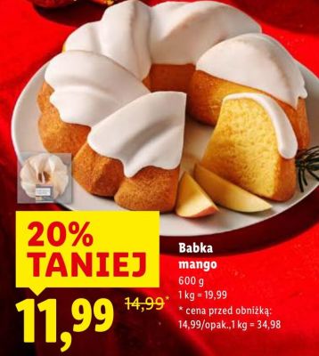 Babka mango promocja w Lidl