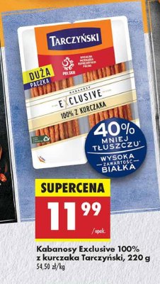 Kabanosy z kurczaka Tarczyński exclusive promocja