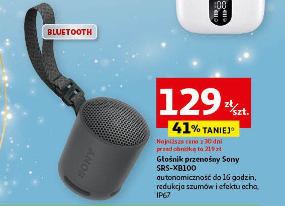 Głośnik srs-xb100 Sony promocja w Auchan