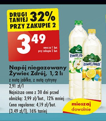 Woda jabłkowa Żywiec zdrój z nutą... promocja