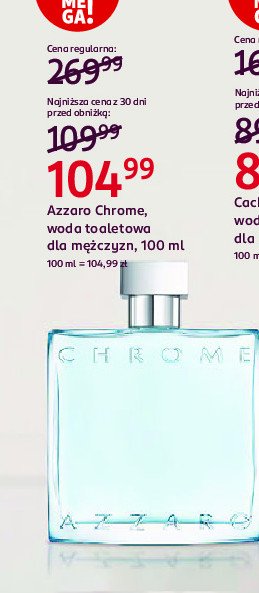 Woda toaletowa Azzaro chrome promocja w Rossmann