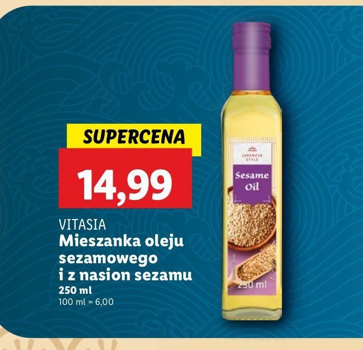 Olej sezamowy Vitasia promocja