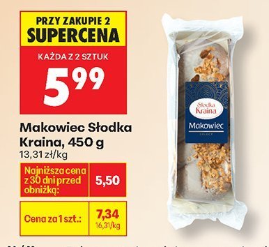 Makowiec Słodka Kraina 450 g promocja w Biedronka