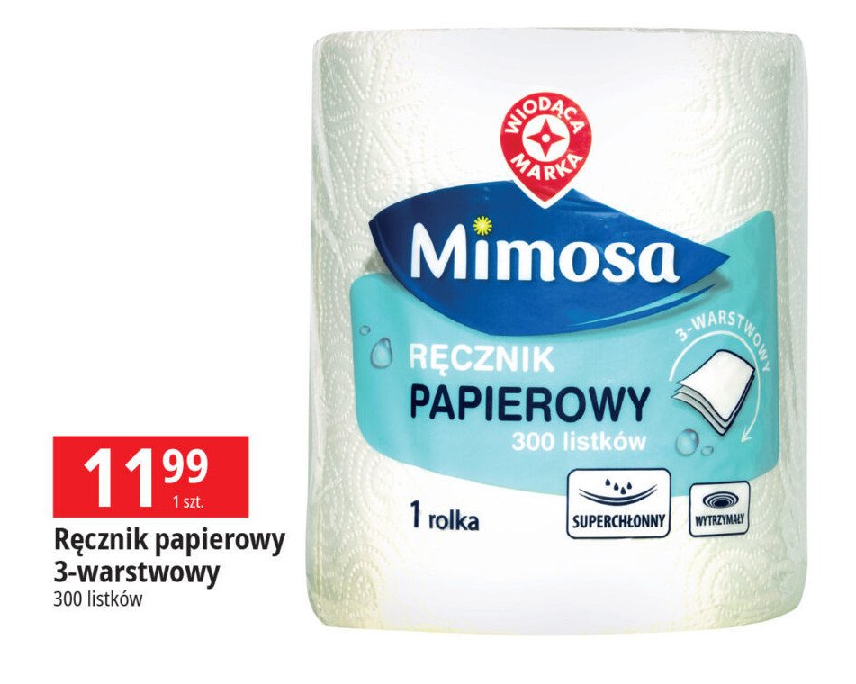 Ręcznik kuchenny 3-warstwowy Wiodąca marka mimosa promocja