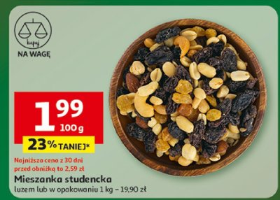 Mieszanka studencka promocja w Auchan